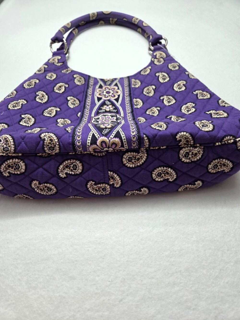 Vera Bradley Simply Violet Purple Punch Paisley hobo bag purse - Picture 8 of 12